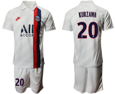 2019-20 Paris Saint-Germain 20 KURZAWA Third Away Soccer Jersey