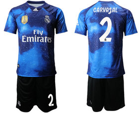 2019-20 Real Madrid 2 CARVAGAL Away Soccer Jersey