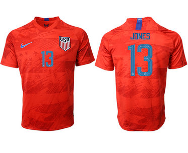 2019-20 USA 13 JONES Away Thailand Soccer Jersey