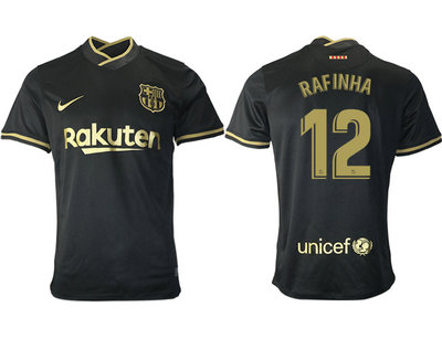 2020-21 Barcelona 12 RAFINHA Away Thailand Soccer Jersey