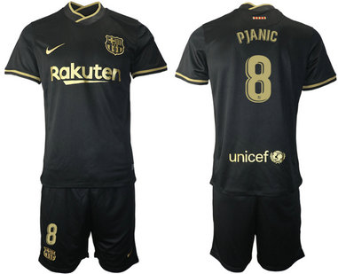 2020-21 Barcelona 8 PJANIC Away Soccer Jersey