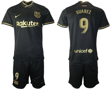 2020-21 Barcelona 9 SUAREZ Away Soccer Jersey