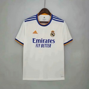 2021-22 LA LIGA Real Madrid White Soccer Home Men Jersey