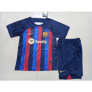 2022-23 Barcelona Home Soccer Kids Kits