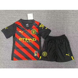 2022-23 Manchester City Away Kids Kits