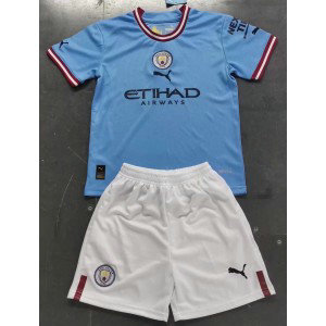 2022-23 Manchester City Home Kids Kits