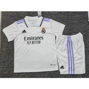 2022-23 Real Madrid Home Soccer Kids Kits