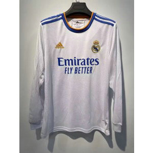 2022-23 Real Madrid Long Sleeves Home Soccer Men Jersey