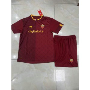 2022-23 Roma Home Soccer Kids Kits
