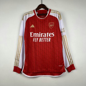 2023_24 Arsenal Long Sleeve Home Soccer Men Jersey