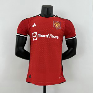 2023_24 Manchester United Home player version Soccer Men Jersey 1