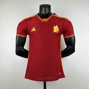 2023_24 Roma Home Player Version Soccer Men Jersey