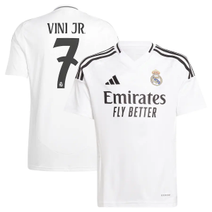 2024-25 Real Madrid 7 Vini Jr. White Home Men Jersey