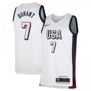 2024 Team USA 7 Durant White Jersey
