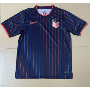 2025-26 USA Away Blue Black Soccer Men Jersey