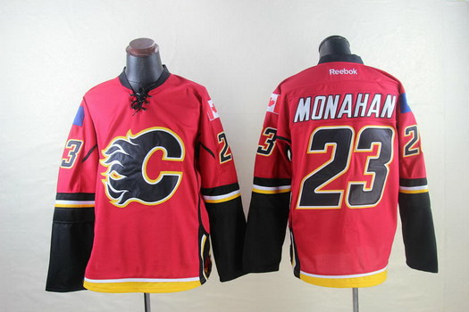 Calgary Flames #23 Sean Monahan Red Jersey