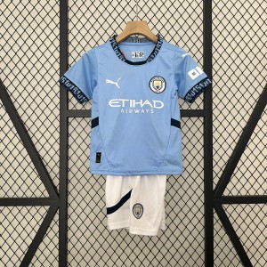 24-25 kids kit Manchester City home Jersey