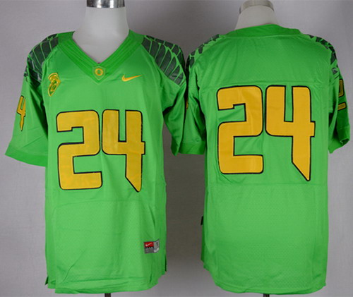 Oregon Ducks #24 Thomas Tyner 2013 Light Green Elite Jersey
