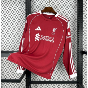 25-26 Liverpool Home Long sleeved Jersey Fan Version S-4XL