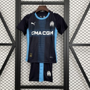 25-26 kids kit Marseille away