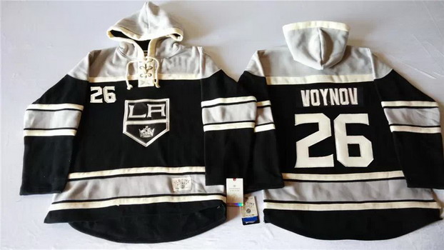 Old Time Hockey Los Angeles Kings #26 Slava Voynov Black Hoodie
