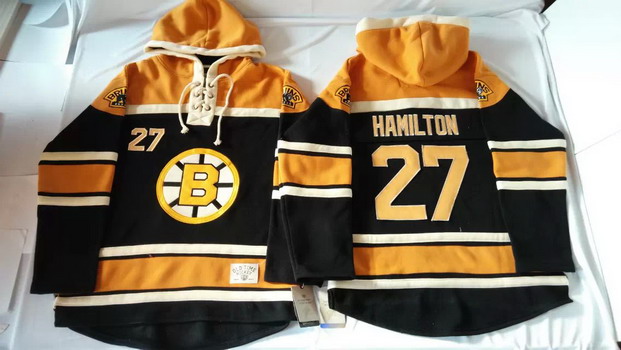 Old Time Hockey Boston Bruins #27 Dougie Hamilton Black Hoodie