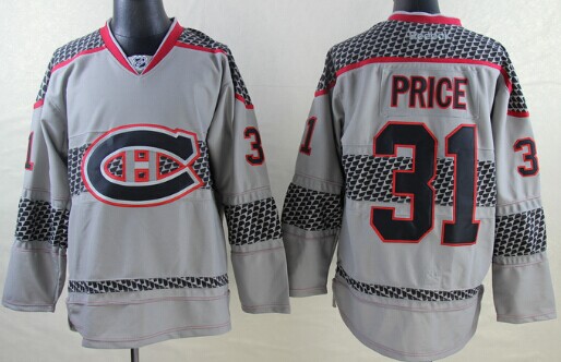 Montreal Canadiens #31 Carey Price Charcoal Gray Jersey
