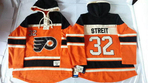 Old Time Hockey Philadelphia Flyers #32 Mark Streit 2012 Winter Classic Orange Hoodie