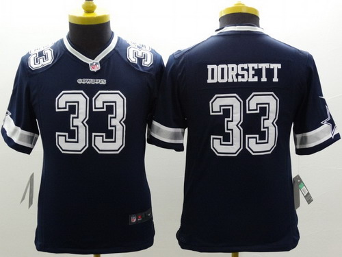 Nike Dallas Cowboys #33 Tony Dorsett Blue Limited Kids Jersey