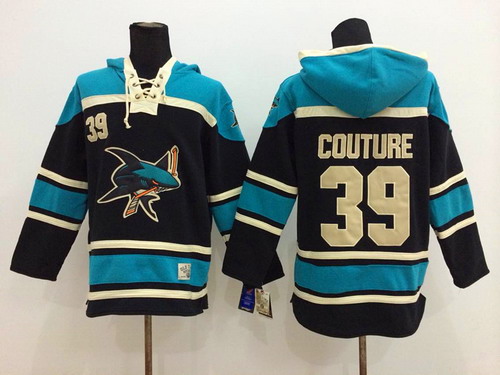 Old Time Hockey San Jose Sharks #39 Logan Couture Black Hoodie