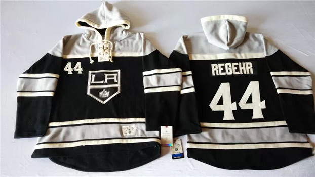 Old Time Hockey Los Angeles Kings #44 Robyn Regehr Black Hoodie