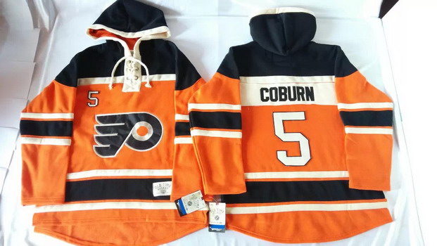 Old Time Hockey Philadelphia Flyers #5 Braydon Coburn 2012 Winter Classic Orange Hoodie