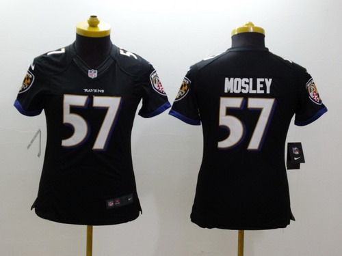 Nike Baltimore Ravens #57 C.J. Mosley 2013 Black Limited Womens Jersey