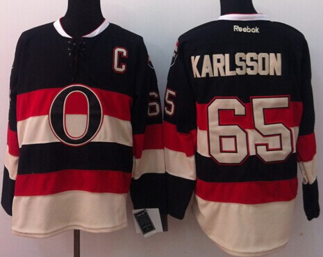Ottawa Senators #65 Erik Karlsson Black Third Jersey