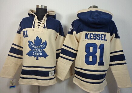 Old Time Hockey Toronto Maple Leafs #81 Phil Kessel Cream Hoodie