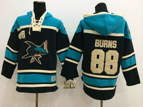 Old Time Hockey San Jose Sharks #88 Brent Burns Black Hoodie