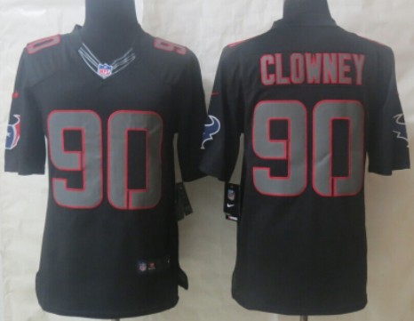 Nike Houston Texans #90 Jadeveon Clowney Black Impact Limited Jersey