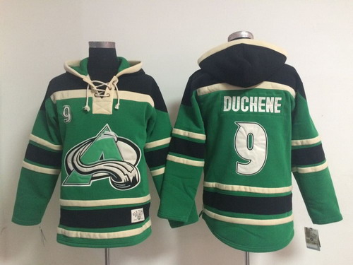 Old Time Hockey Colorado Avalanche #9 Matt Duchene Green Hoodie

