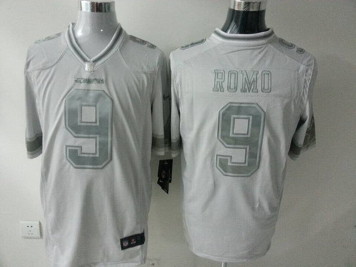 Nike Dallas Cowboys #9 Tony Ramo Platinum White Limited Jersey