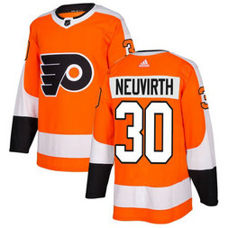 Adidas Men's Philadelphia Flyers #30 Michal Neuvirth Orange Home Authentic Stitched NHL Jersey