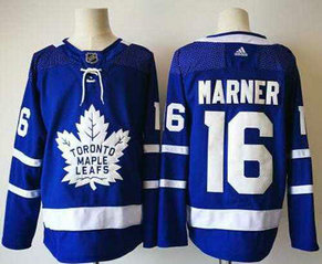 Adidas Men's Toronto Maple Leafs #16 Mitchell Marner Royal Stitched Blue Home 2017-2018 Hockey NHL Jersey