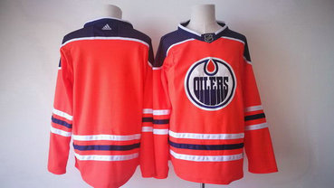 Adidas Oilers Blank Orange NHL Men's Jersey