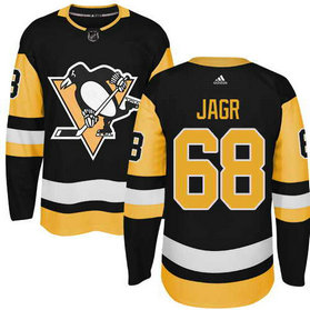 Adidas Pittsburgh Penguins #68 Jaromir Jagr Stitched Black Alternate Authentic NHL Jersey
