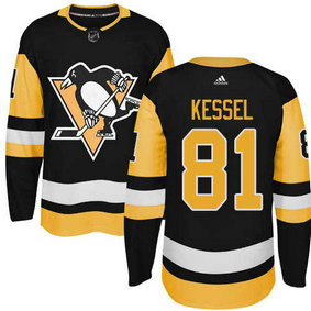 Adidas Pittsburgh Penguins #81 Phil Kessel Stitched Black Alternate Authentic NHL Jersey