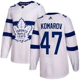 Adidas Toronto Maple Leafs #47 Leo Komarov White 2018 Stadium Series Stitched NHL Jersey