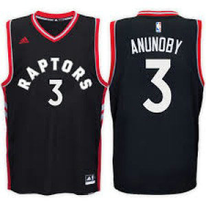 Adidas Toronto Raptors 3 OG Anunoby Black 2017 NBA Draft Men Jersey