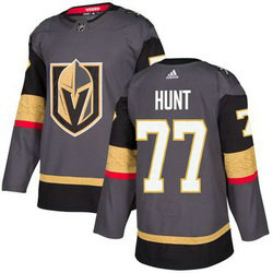 Adidas Vegas Golden Knights #77 Brad Hunt Grey Home Authentic Stitched NHL Jersey
