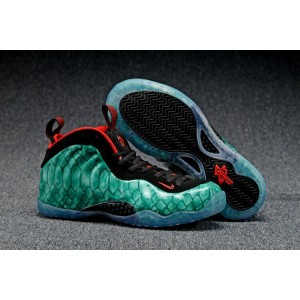 Air Foamposite One Olympic Shoes Cyan Black