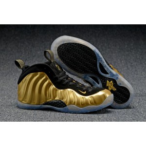 Air Foamposite One Olympic Shoes Gold Black