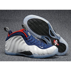 Air Foamposite One Olympic White Blue Shoes